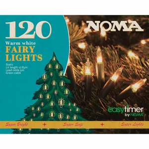 Noma Classic White String Lights - 120 Lights - image 2