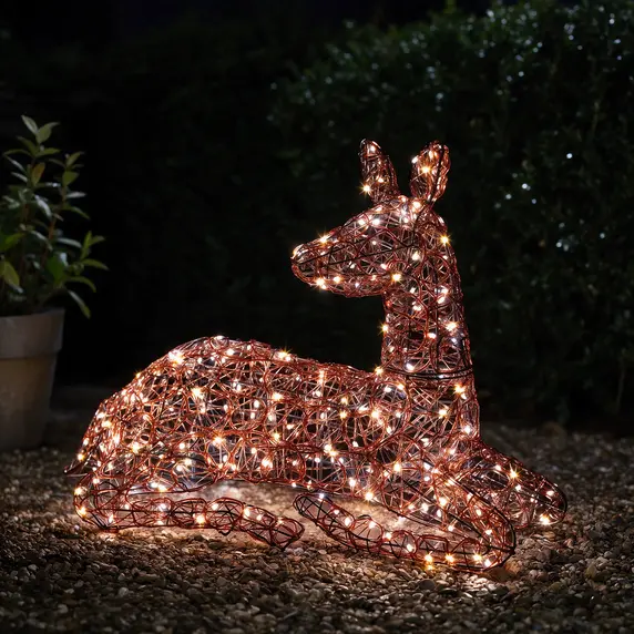 Noma Copper Acrylic Resting Deer