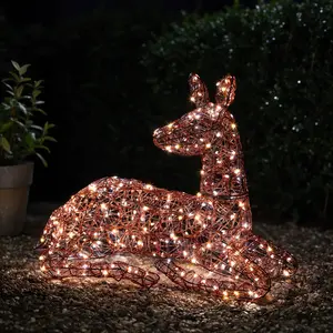 Noma Copper Acrylic Resting Deer
