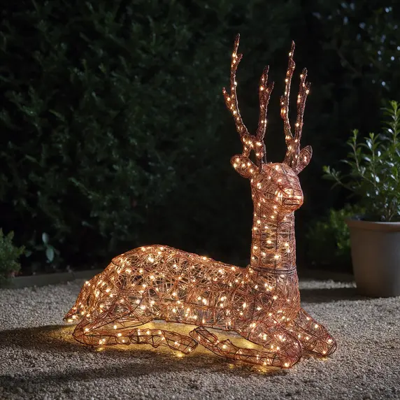 Noma Copper Acrylic Resting Stag