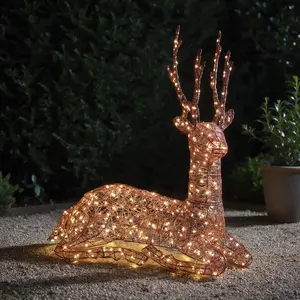 Noma Copper Acrylic Resting Stag