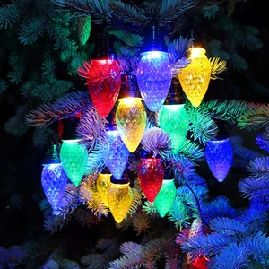 Noma Large Faceted Cone String Lights - Multi - image 2