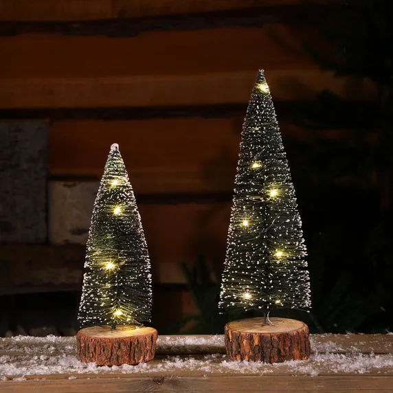 Noma Mini Bristle Light Up Christmas Tree - Small - image 2