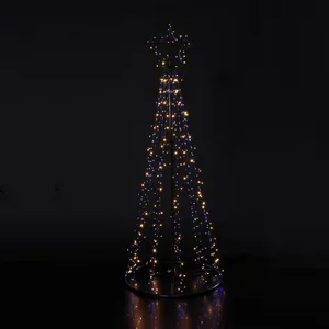 Noma Paris By Night Cone Christmas Tree - 1.6m - image 2