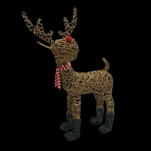 Noma Rudolph In Boots Light Up Figurine - 97cm