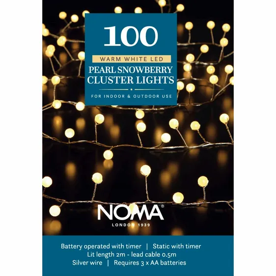 Noma Snowberry Wire String Lights - Warm White - image 2