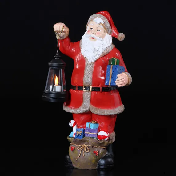 Noma Traditional Santa & Lantern Ornament