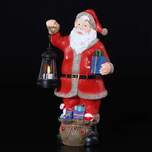 Noma Traditional Santa & Lantern Ornament