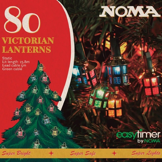 Noma Victorian Lantern 80 String Lights - image 2