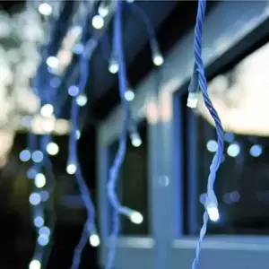 Noma Snowing White Icicle String Lights - 480 - image 3