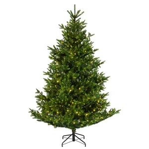 Nordmann Fir Pre-Lit Artificial Christmas Tree 7ft - image 1