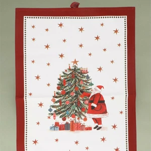 Nostalgic Santa Tea Towel