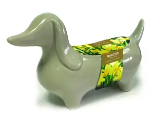 Novelty Sausage Dog Spring Planter