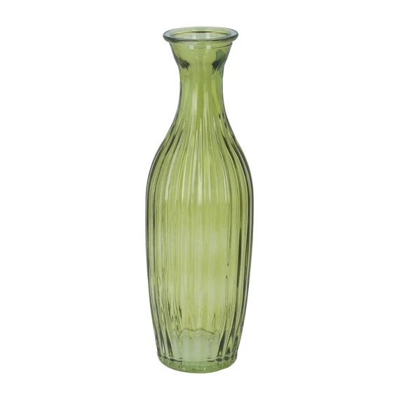 Olive Green Tall Bud Vase