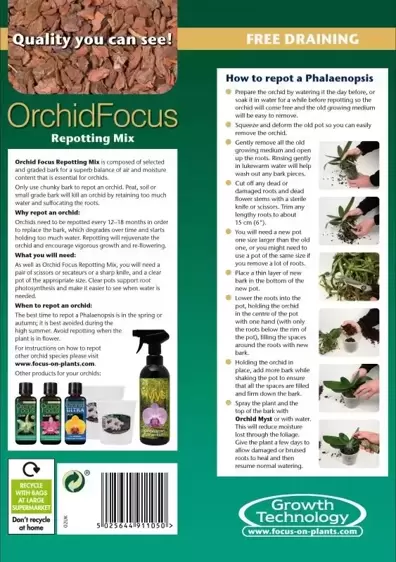 Orchid Focus Peat Free Repotting Mix 3L - image 3