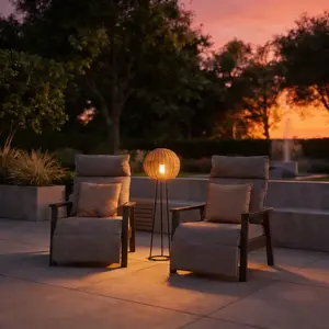 Orta Sesame Rattan Floor Lamp