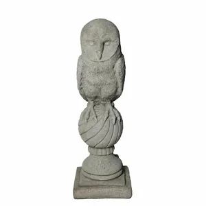 Owl On Post Stone Ornament