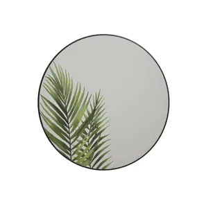 Palm Leaf Design Round Mirror - image 1