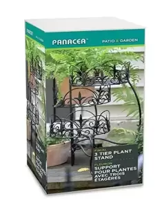 Panacea 3 Tier Finial Folding Plant Stand - image 3