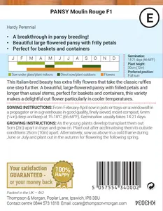 Pansy Moulin Rouge F1 Seeds - image 2
