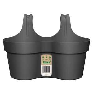 Paris Duo Balcony Hanging Pot - Anthracite
