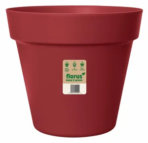 Paris Flowerpot 18cm Deep Red
