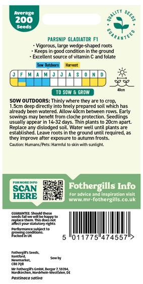 Parsnip Gladiator F1 Seeds - image 2