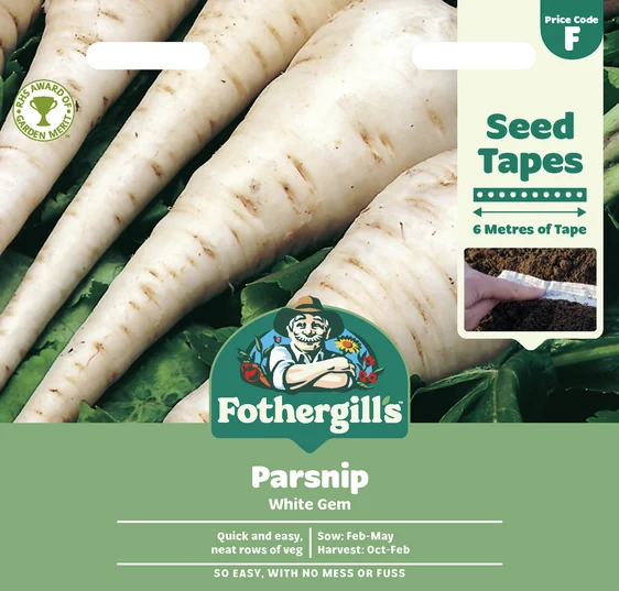 Parsnip White Gem Seed Tape Seeds - image 1