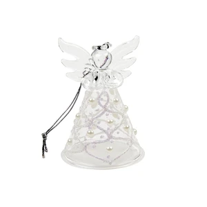 Pearl Angel Glass Hanging Decoration