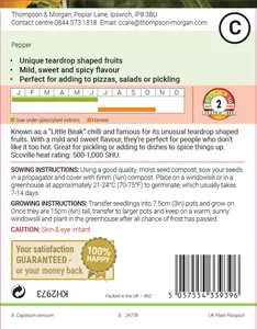 Pepper (Chilli) Biquinho Yellow Seeds - image 2