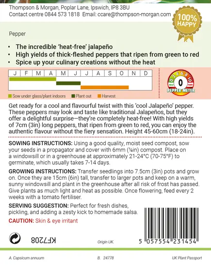 Pepper (Chilli) Nadapeno Seeds - image 2