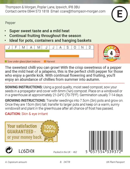 Pepper (Chilli Sweet) Hot Honey F1 Seeds - image 2
