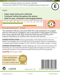 Pepper (Chilli Sweet) Hot Honey F1 Seeds - image 2