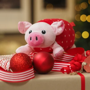 Pig In Blanket Plush Toy