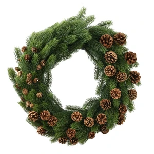 Pinecone Artificial Wreath - 58cm
