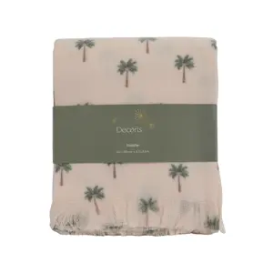 Pink Palm Throw
