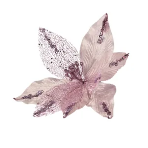 Pink Poinsettia Stem - Style 2