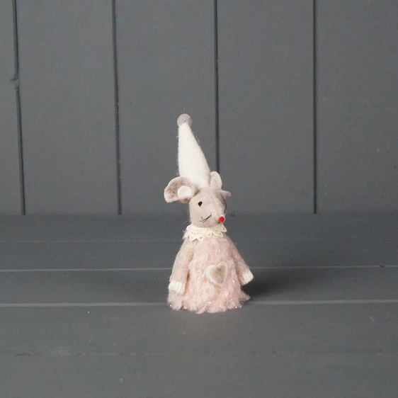 Pink Soft Mouse Decoration