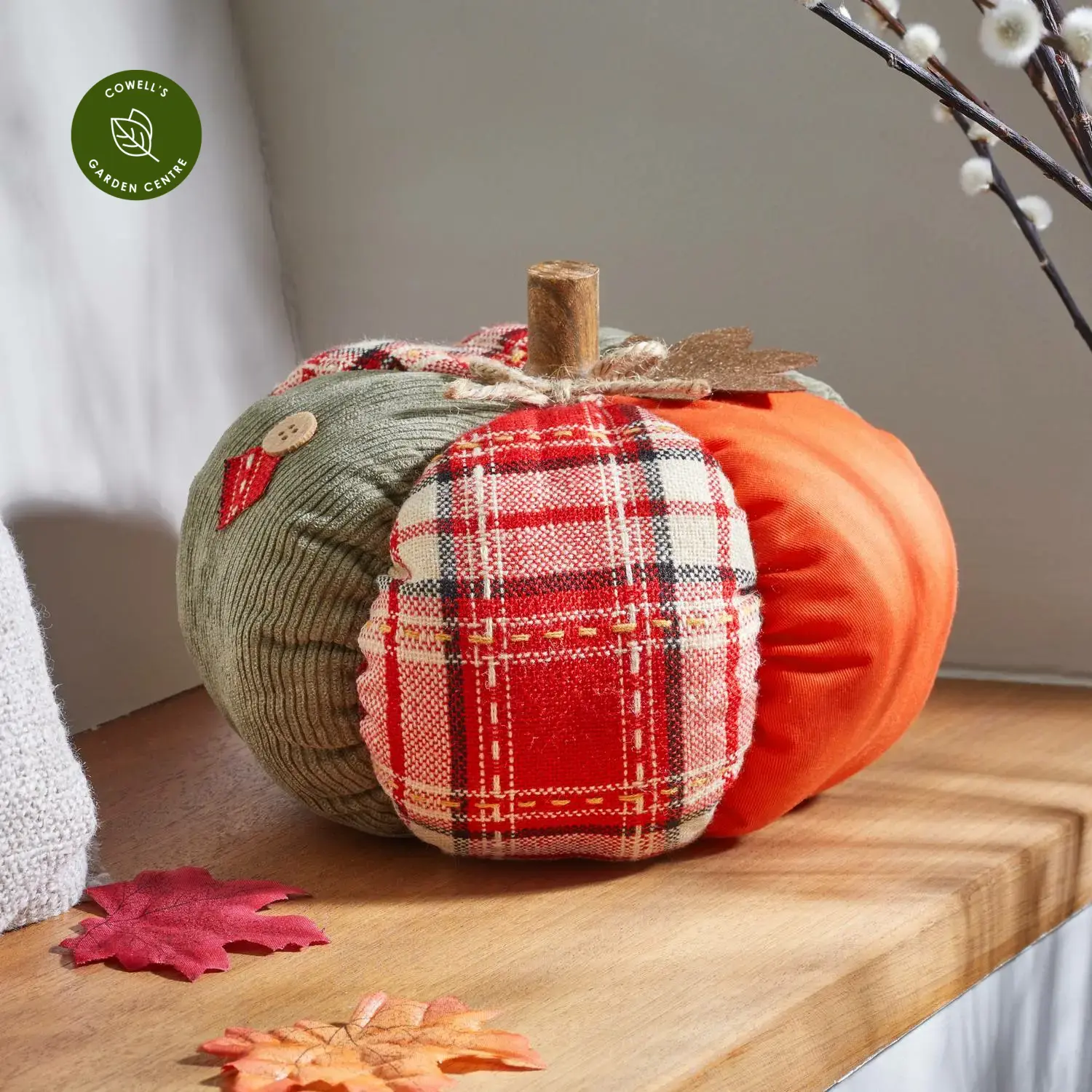 Plush Patchwork Pumpkin Extra Large Cowell s Garden Centre Woolsington