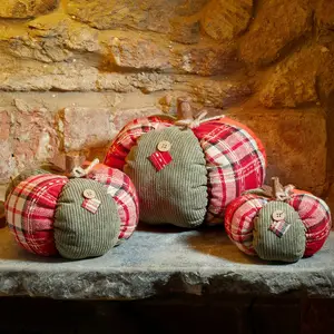 Plush Patchwork Pumpkin - Large - image 2