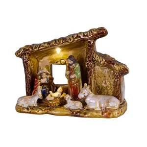 Porcelain Nativity Scene Ornament