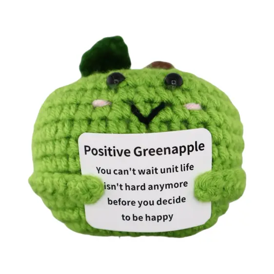 Positive Crochet Apple