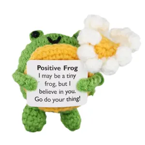 Positive Crochet Frog & Daisy
