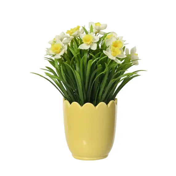 Potted Artificial Daffodil Plant - image 2