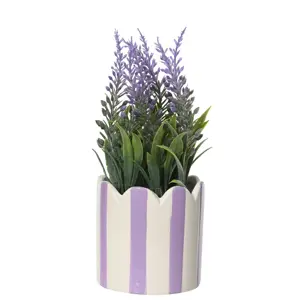 Potted Artificial Lavender Plant