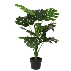 Potted Artificial Monstera Plant