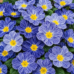 Primula vulgaris 'Zebra Blue'