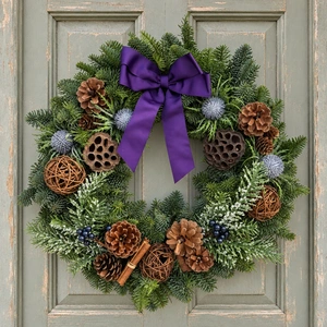 Purple Reign Wreath - 14" - image 1