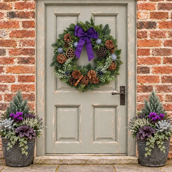 Purple Reign Wreath - 14" - image 2