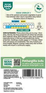 Radish Sparkler 3 Seeds - image 2